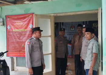 Menjelang Pemilu 2024, Anggota Polsek Talango Melaksanakan Patroli Ke Kantor PPK Kecamatan Talango