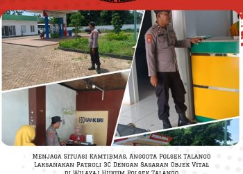 Menjaga Situasi Kamtibmas, Anggota Polsek Talango Laksankan Patroli 3C Dengan Sasaran Objek Vital